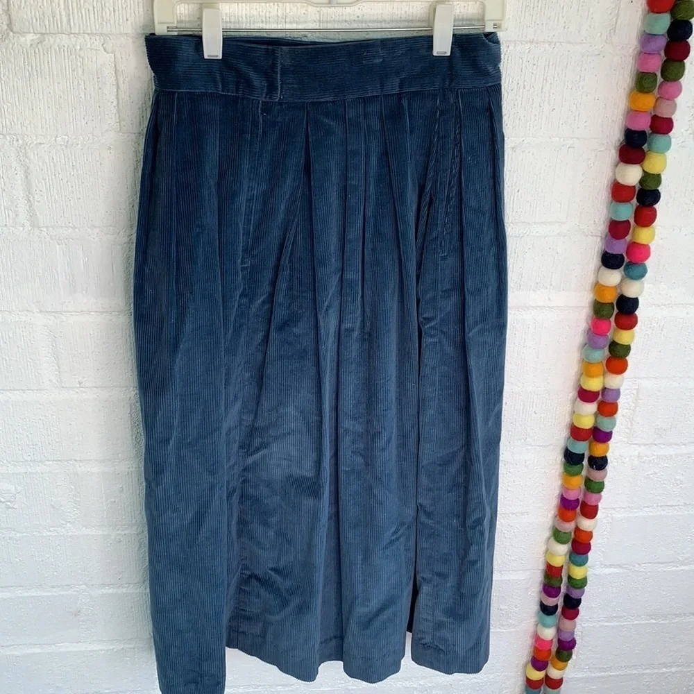 Charter Club Vintage Pleated Corduroy Plisse Skirt sz 12